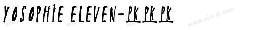 YoSophie Eleven字体转换
